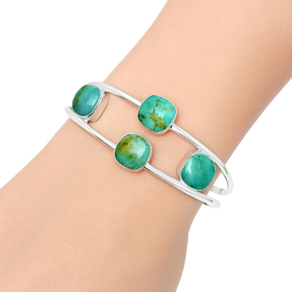 Premium Quality Turquoise Nevada Aztec Mt Cuff Bangle Bracelet B-1047 27-EB10170-0